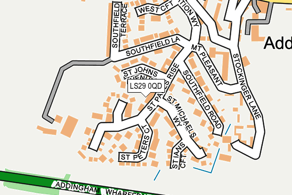 LS29 0QD map - OS OpenMap – Local (Ordnance Survey)
