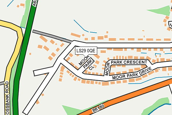 LS29 0QE map - OS OpenMap – Local (Ordnance Survey)