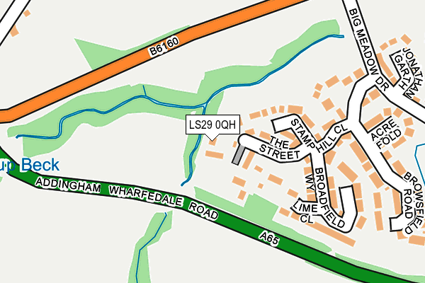 LS29 0QH map - OS OpenMap – Local (Ordnance Survey)