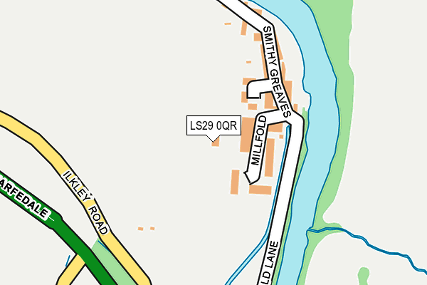 LS29 0QR map - OS OpenMap – Local (Ordnance Survey)