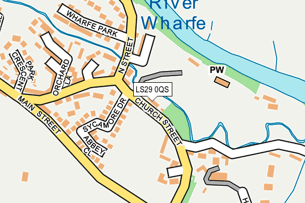 LS29 0QS map - OS OpenMap – Local (Ordnance Survey)