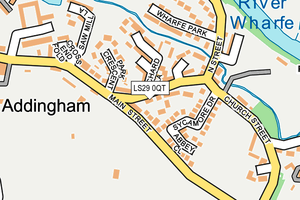 LS29 0QT map - OS OpenMap – Local (Ordnance Survey)