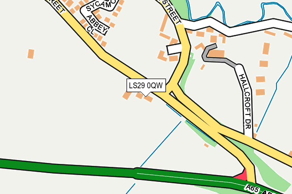 LS29 0QW map - OS OpenMap – Local (Ordnance Survey)