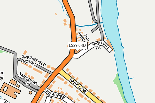 LS29 0RD map - OS OpenMap – Local (Ordnance Survey)