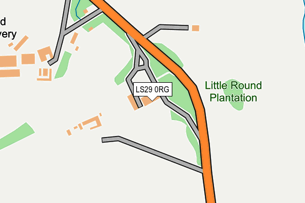 LS29 0RG map - OS OpenMap – Local (Ordnance Survey)