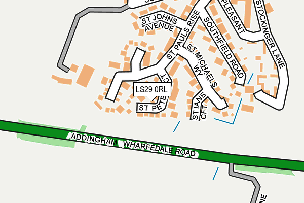 LS29 0RL map - OS OpenMap – Local (Ordnance Survey)