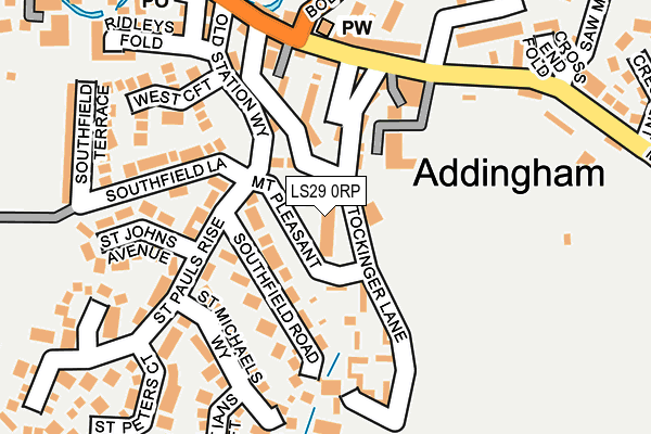 LS29 0RP map - OS OpenMap – Local (Ordnance Survey)