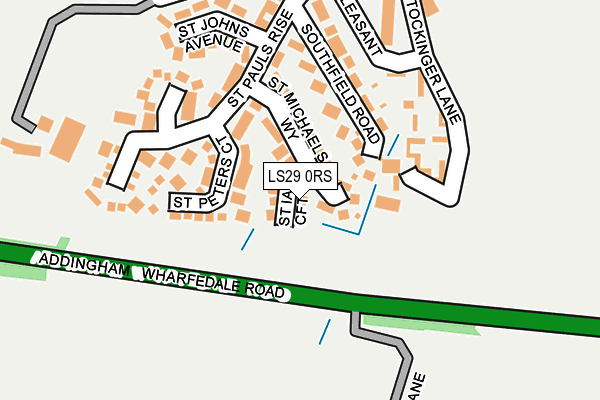 LS29 0RS map - OS OpenMap – Local (Ordnance Survey)