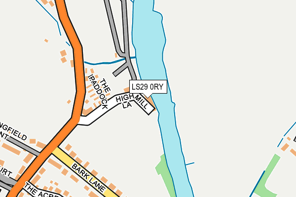 LS29 0RY map - OS OpenMap – Local (Ordnance Survey)