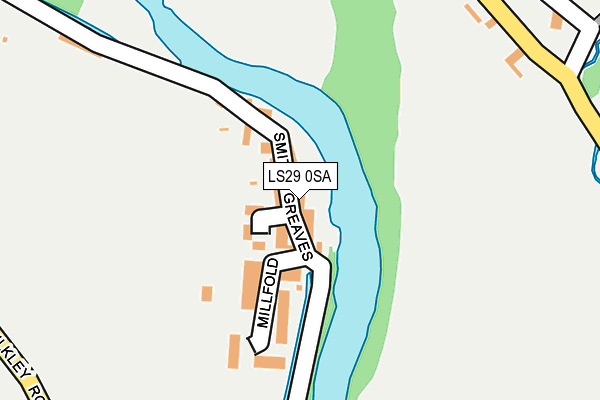 LS29 0SA map - OS OpenMap – Local (Ordnance Survey)