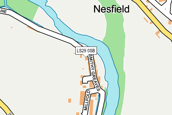 LS29 0SB map - OS OpenMap – Local (Ordnance Survey)