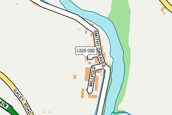 LS29 0SD map - OS OpenMap – Local (Ordnance Survey)