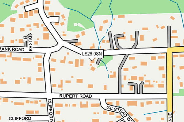 LS29 0SN map - OS OpenMap – Local (Ordnance Survey)