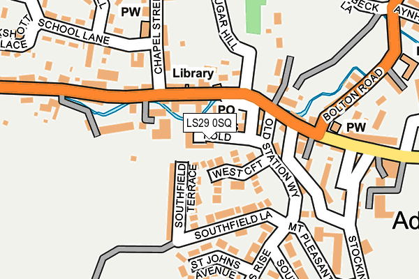 LS29 0SQ map - OS OpenMap – Local (Ordnance Survey)