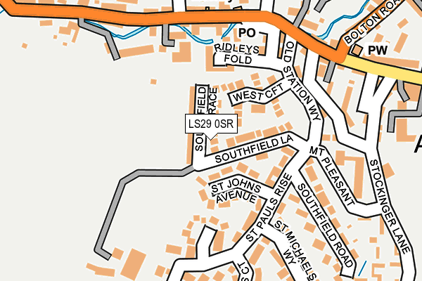 LS29 0SR map - OS OpenMap – Local (Ordnance Survey)
