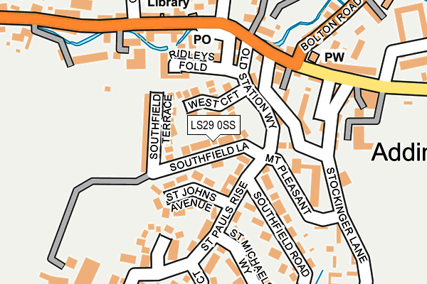 LS29 0SS map - OS OpenMap – Local (Ordnance Survey)
