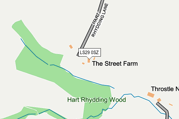 LS29 0SZ map - OS OpenMap – Local (Ordnance Survey)