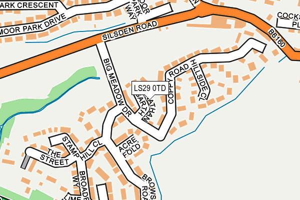 LS29 0TD map - OS OpenMap – Local (Ordnance Survey)