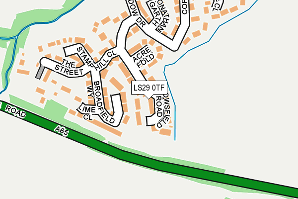 LS29 0TF map - OS OpenMap – Local (Ordnance Survey)