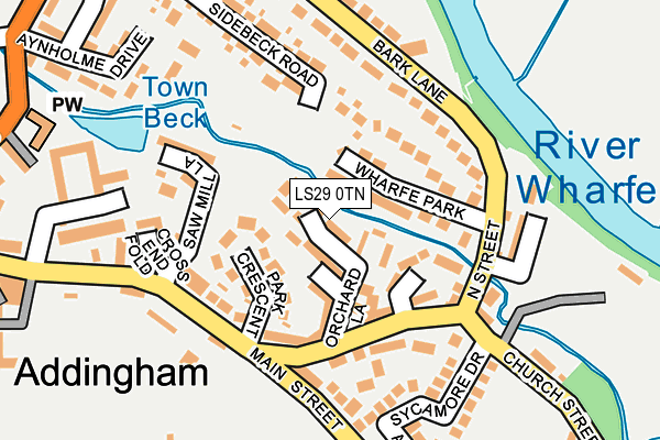 LS29 0TN map - OS OpenMap – Local (Ordnance Survey)