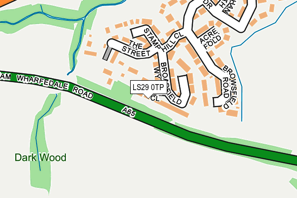 LS29 0TP map - OS OpenMap – Local (Ordnance Survey)