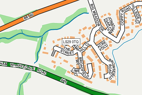 LS29 0TQ map - OS OpenMap – Local (Ordnance Survey)