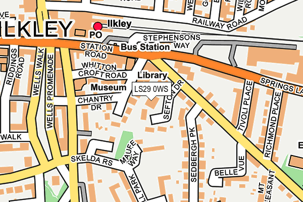 LS29 0WS map - OS OpenMap – Local (Ordnance Survey)