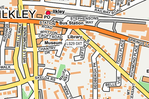 LS29 0XT map - OS OpenMap – Local (Ordnance Survey)