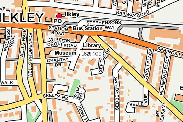 LS29 1GD map - OS OpenMap – Local (Ordnance Survey)