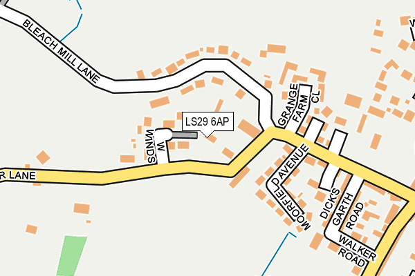 LS29 6AP map - OS OpenMap – Local (Ordnance Survey)