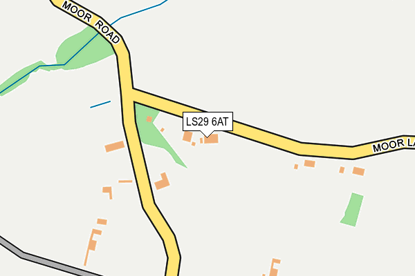 LS29 6AT map - OS OpenMap – Local (Ordnance Survey)