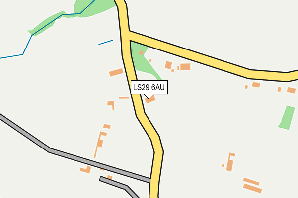 LS29 6AU map - OS OpenMap – Local (Ordnance Survey)