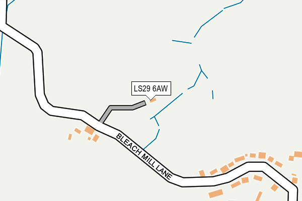 LS29 6AW map - OS OpenMap – Local (Ordnance Survey)