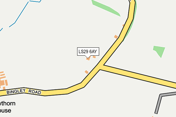 LS29 6AY map - OS OpenMap – Local (Ordnance Survey)