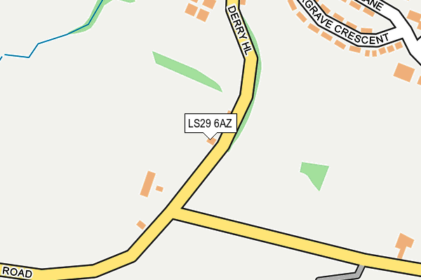 LS29 6AZ map - OS OpenMap – Local (Ordnance Survey)