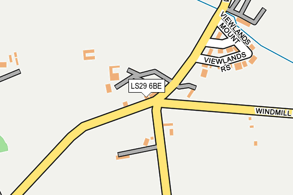 LS29 6BE map - OS OpenMap – Local (Ordnance Survey)