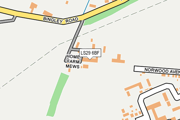 LS29 6BF map - OS OpenMap – Local (Ordnance Survey)