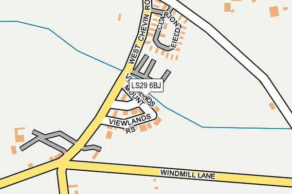 LS29 6BJ map - OS OpenMap – Local (Ordnance Survey)