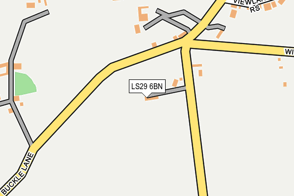 LS29 6BN map - OS OpenMap – Local (Ordnance Survey)