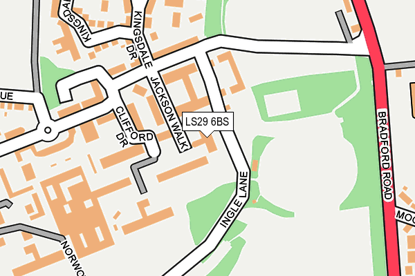 LS29 6BS map - OS OpenMap – Local (Ordnance Survey)