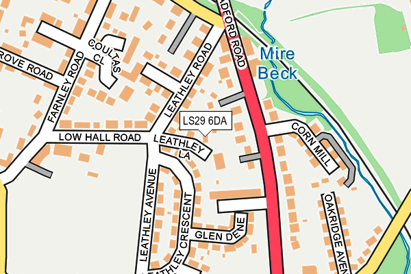 LS29 6DA map - OS OpenMap – Local (Ordnance Survey)