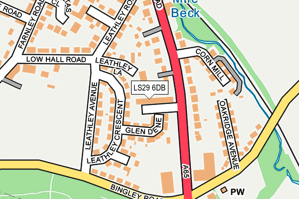 LS29 6DB map - OS OpenMap – Local (Ordnance Survey)