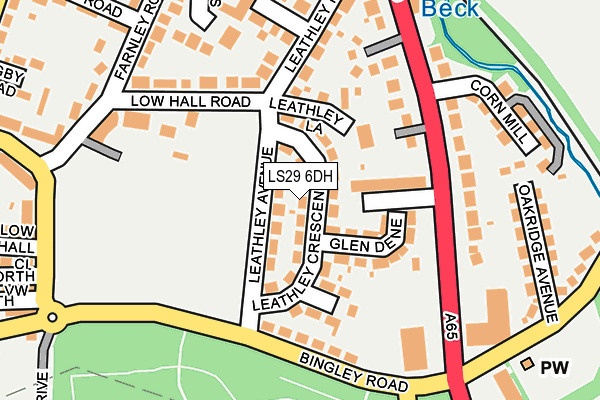 LS29 6DH map - OS OpenMap – Local (Ordnance Survey)
