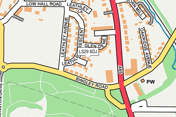 LS29 6DJ map - OS OpenMap – Local (Ordnance Survey)