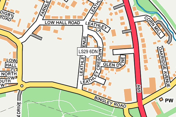LS29 6DN map - OS OpenMap – Local (Ordnance Survey)