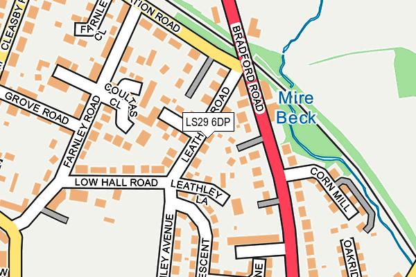 LS29 6DP map - OS OpenMap – Local (Ordnance Survey)