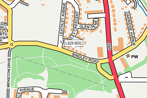 LS29 6DQ map - OS OpenMap – Local (Ordnance Survey)
