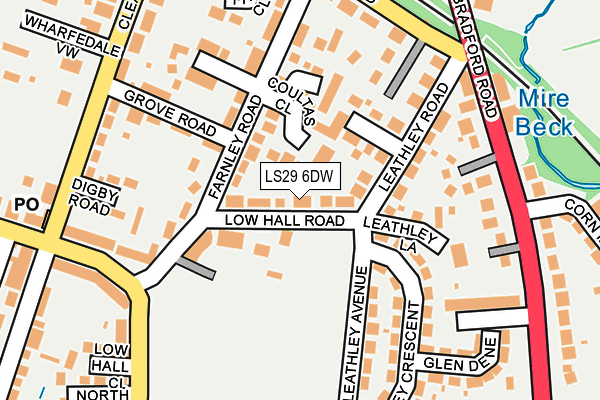 LS29 6DW map - OS OpenMap – Local (Ordnance Survey)