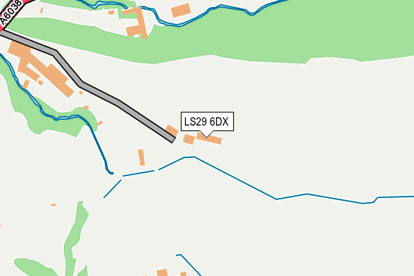 LS29 6DX map - OS OpenMap – Local (Ordnance Survey)