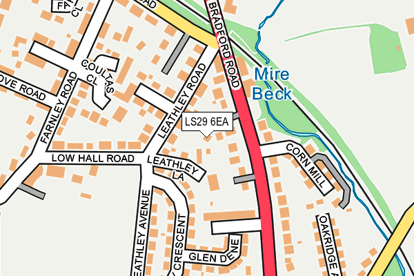 LS29 6EA map - OS OpenMap – Local (Ordnance Survey)